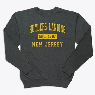 Huylers Landing New Jersey Classic Established Premium Crewneck Sweatshirt