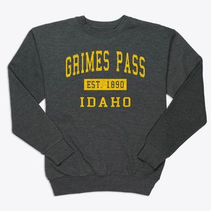 Grimes Pass Idaho Classic Established Premium Crewneck Sweatshirt
