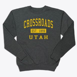 Crossroads Utah Classic Established Premium Crewneck Sweatshirt