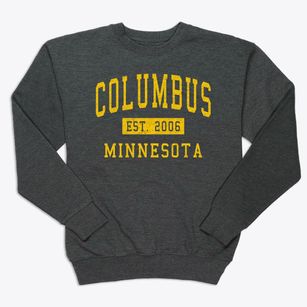 Columbus Minnesota Classic Established Premium Crewneck Sweatshirt