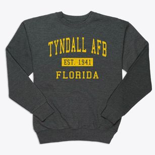 Tyndall Afb Florida Classic Established Premium Crewneck Sweatshirt