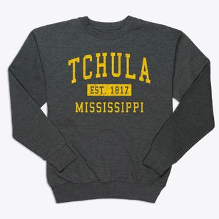 Tchula Mississippi Classic Established Premium Crewneck Sweatshirt