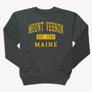 Mount Vernon Maine Classic Established Premium Crewneck Sweatshirt
