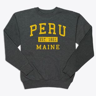 Peru Maine Classic Established Premium Crewneck Sweatshirt
