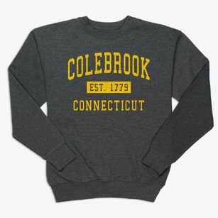Colebrook Connecticut Classic Established Premium Crewneck Sweatshirt