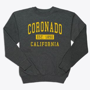Coronado California Classic Established Premium Crewneck Sweatshirt