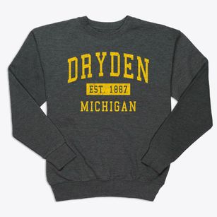 Dryden Michigan Classic Established Premium Crewneck Sweatshirt