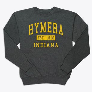 Hymera Indiana Classic Established Premium Crewneck Sweatshirt