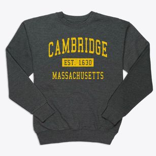 Cambridge Massachusetts Classic Established Premium Crewneck Sweatshirt