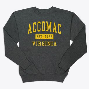 Accomac Virginia Classic Established Premium Crewneck Sweatshirt