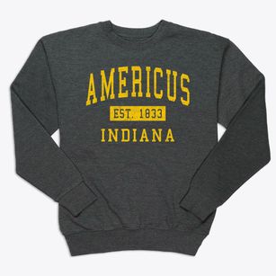 Americus Indiana Classic Established Premium Crewneck Sweatshirt