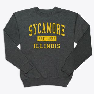 Sycamore Illinois Classic Established Premium Crewneck Sweatshirt
