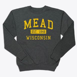 Mead Wisconsin Classic Established Premium Crewneck Sweatshirt
