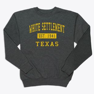 White Settlement Texas Classic Established Premium Crewneck Sweatshirt