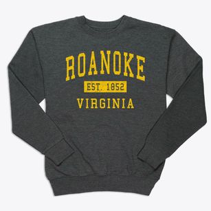 Roanoke Virginia Classic Established Premium Crewneck Sweatshirt