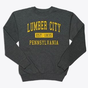 Lumber City Pennsylvania Classic Established Premium Crewneck Sweatshirt