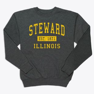 Steward Illinois Classic Established Premium Crewneck Sweatshirt