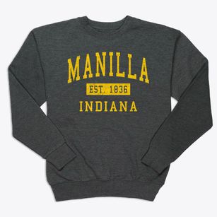 Manilla Indiana Classic Established Premium Crewneck Sweatshirt
