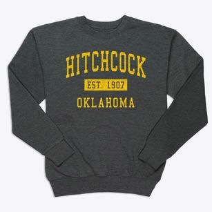 Hitchcock Oklahoma Classic Established Premium Crewneck Sweatshirt