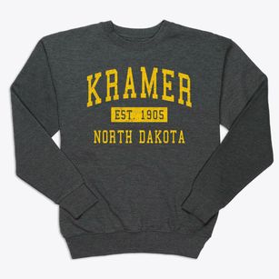 Kramer North Dakota Classic Established Premium Crewneck Sweatshirt