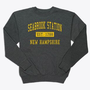 Seabrook Station New Hampshire Classic Established Premium Crewneck Sweatshirt