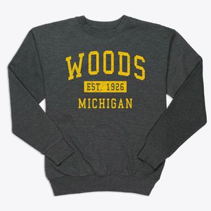 Woods Michigan Classic Established Premium Crewneck Sweatshirt