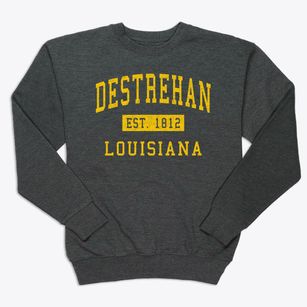 Destrehan Louisiana Classic Established Premium Crewneck Sweatshirt