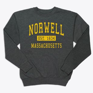 Norwell Massachusetts Classic Established Premium Crewneck Sweatshirt
