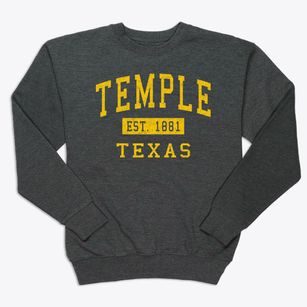 Temple Texas Classic Established Premium Crewneck Sweatshirt