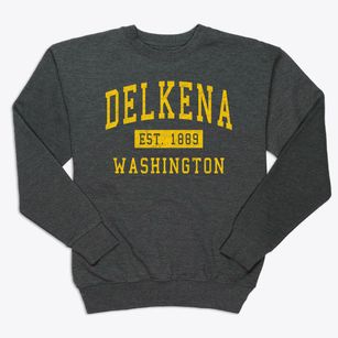 Delkena Washington Classic Established Premium Crewneck Sweatshirt