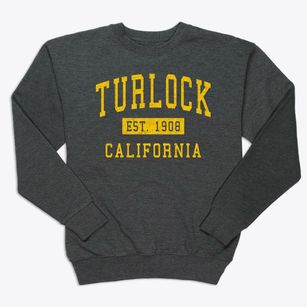 Turlock California Classic Established Premium Crewneck Sweatshirt