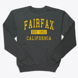 Fairfax California Classic Established Premium Crewneck Sweatshirt