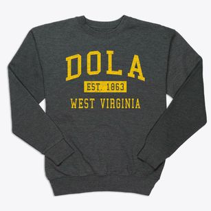 Dola West Virginia Classic Established Premium Crewneck Sweatshirt
