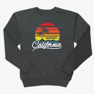 Rackerby California Palm Tree Sunset Premium Crewneck Sweatshirt