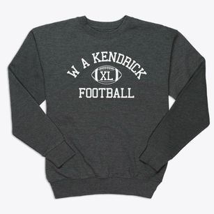 W A Kendrick School Classic Football Premium Crewneck Sweatshirt
