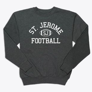 Saint Jerome School Classic Football Premium Crewneck Sweatshirt