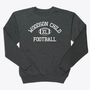 Woodson Child Parent Center Classic Football Premium Crewneck Sweatshirt