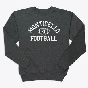 Monticello Christian Childrens Center Classic Football Premium Crewneck Sweatshirt
