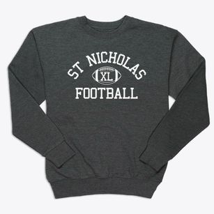 St Nicholas Parish Classic Football Premium Crewneck Sweatshirt