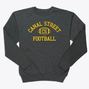 Canal Street School Classic Football Premium Crewneck Sweatshirt