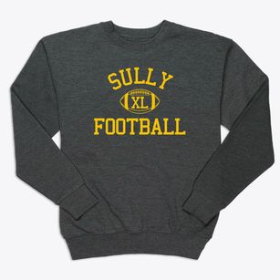 Sully Christian School Classic Football Premium Crewneck Sweatshirt