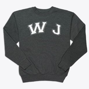 W J Christian School Varsity Arch Premium Crewneck Sweatshirt