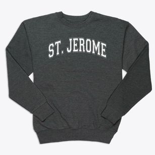 St Jerome Parish Varsity Arch Premium Crewneck Sweatshirt
