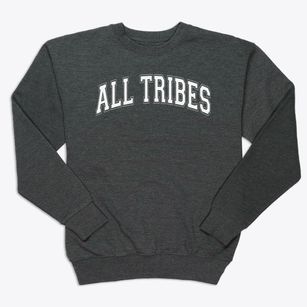 All Tribes American Indian School Varsity Arch Premium Crewneck Sweatshirt