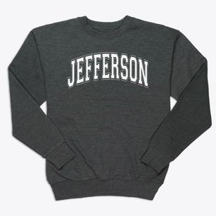 Jefferson Elementary School Varsity Arch Premium Crewneck Sweatshirt