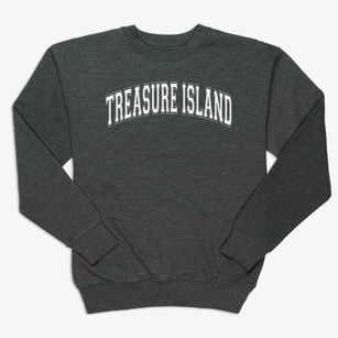 Treasure Island Elementary School Varsity Arch Premium Crewneck Sweatshirt