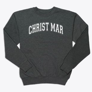 Christ Mar School Varsity Arch Premium Crewneck Sweatshirt