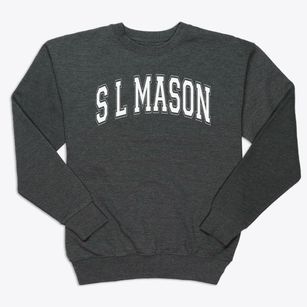 S L Mason Elementary School Varsity Arch Premium Crewneck Sweatshirt