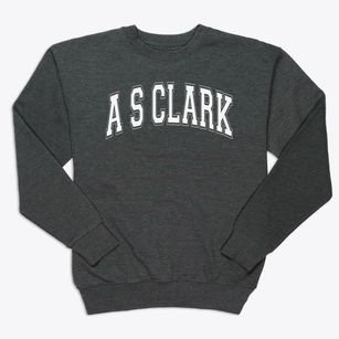 A S Clark Elementary School Varsity Arch Premium Crewneck Sweatshirt