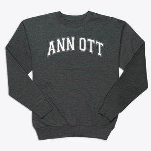Ann Ott Elementary School Varsity Arch Premium Crewneck Sweatshirt